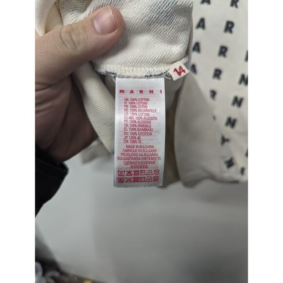 Marni Girls Sweatshirt Logo Spellout Crew-neck Pullover Size Girls 14 - Picture 5 of 7